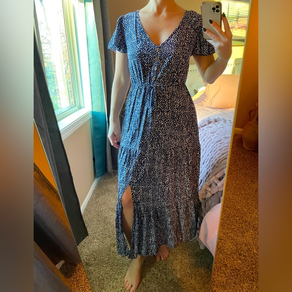 Vici Dresses & Skirts - VICI blue polka dot maxi